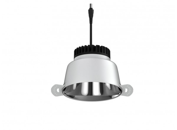 SPOT LUXO en trimless 150mm disponible en On/Off et DALI. Finition aluminium